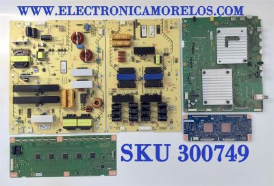 KIT DE TARJETAS PARA TV SONY NUM XBR-85X950H / MAIN A5012839A  / 1-984-326-21 / FUENTE 100649511 / APS-421 / 100640411 / SUB FUENTE 1-006-405-11 / 100649611 / LED DRIVER 19ST078A-A01 / 988607T / T-CON 5585T10C01 / 85T10 C03 / MODELOS XBR-85X950H